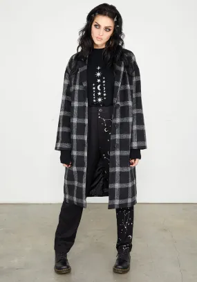 Effy Plaid Duster Coat