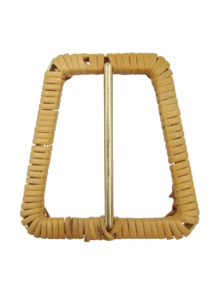 Elegant Raffia Handmade Adjustable Buckle