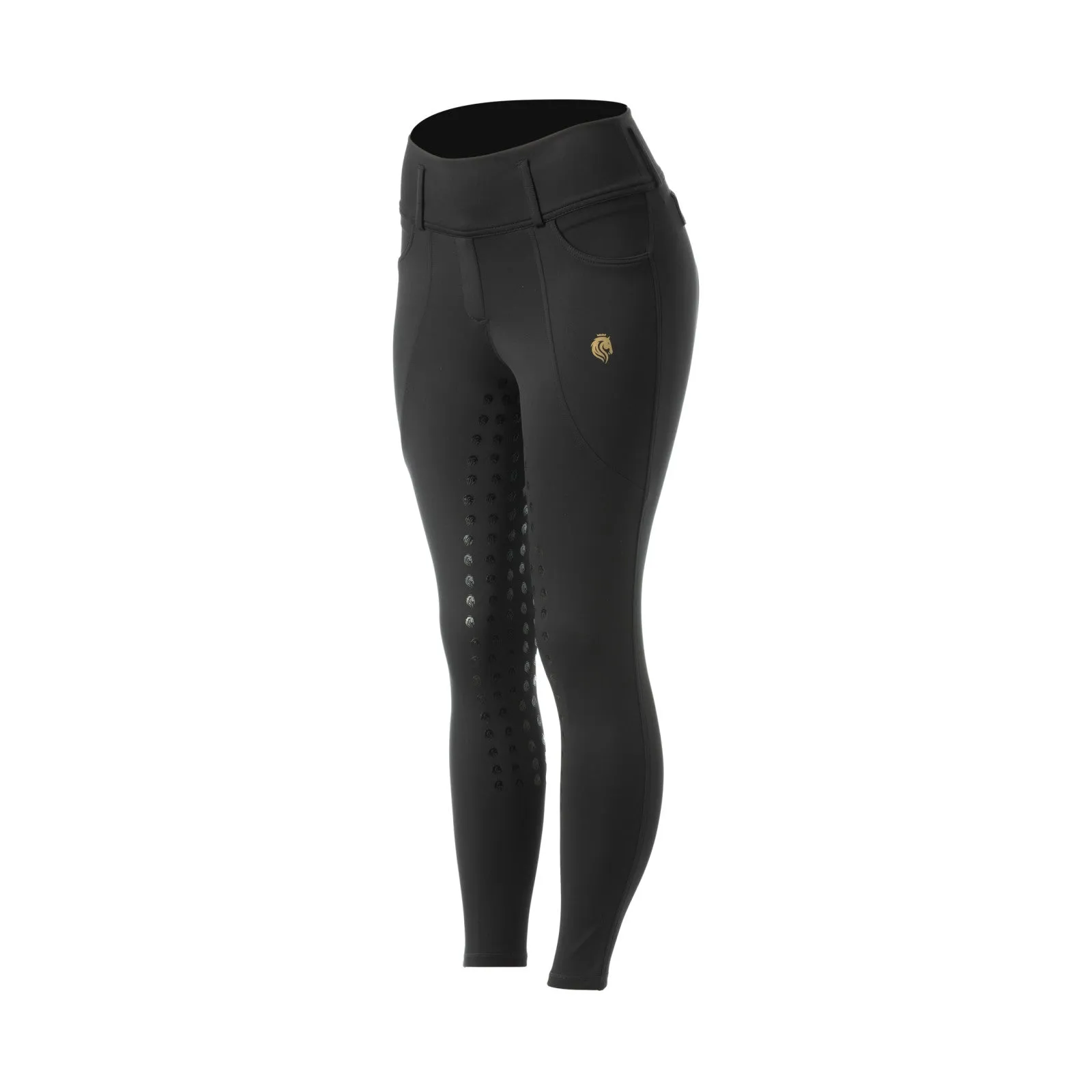 Equinavia Linnea Womens Compression Full Seat Breeches - Black E36028