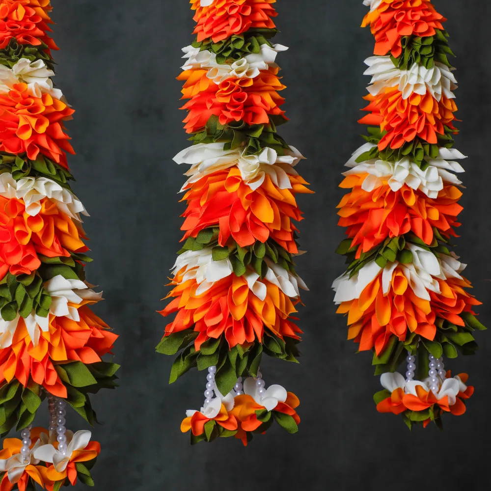 Fabric Garland (Green & Orange)