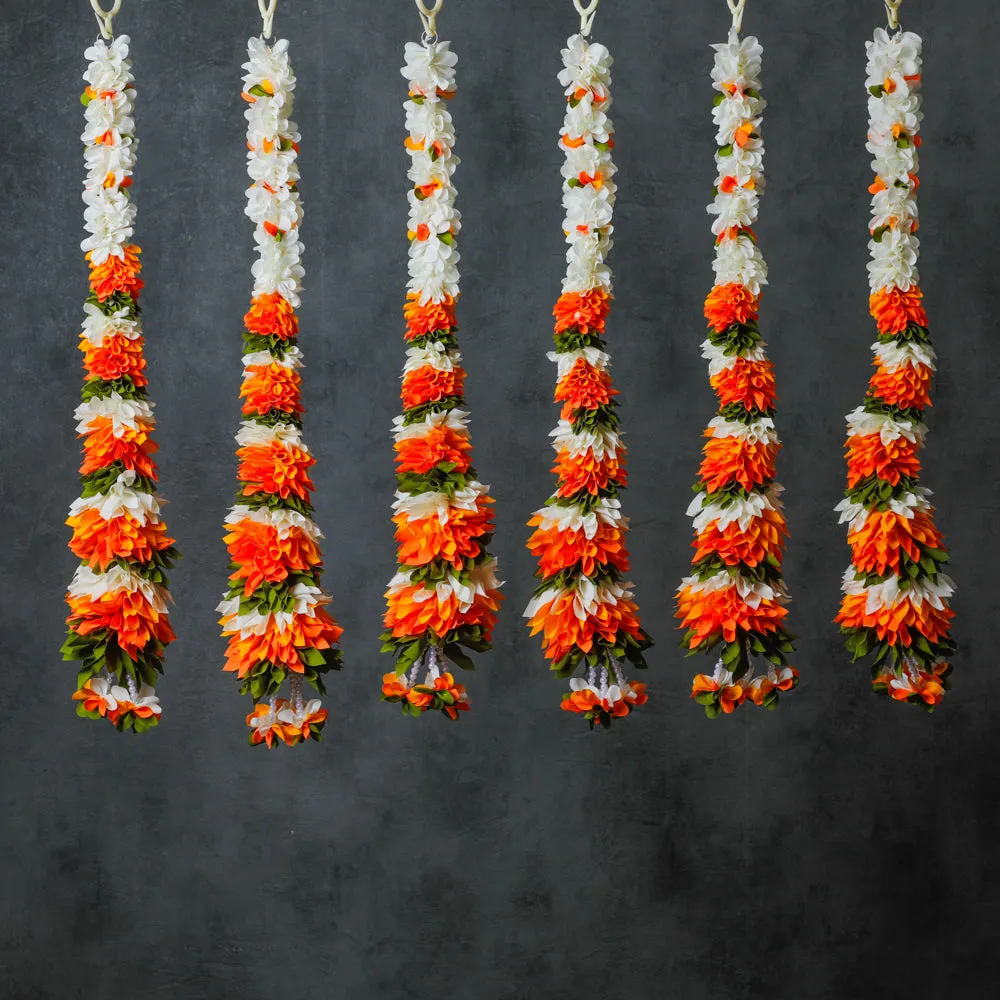 Fabric Garland (Green & Orange)