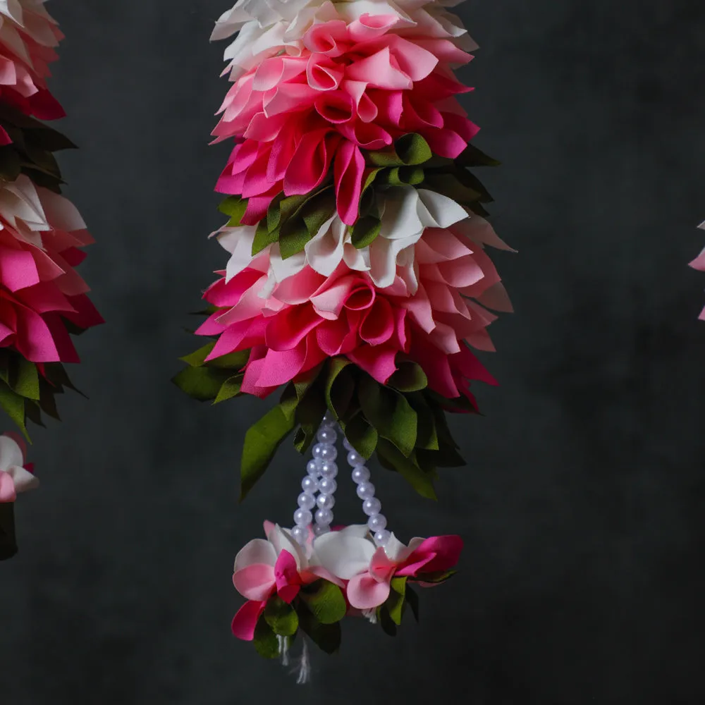 Fabric Garland (Green & Pink)