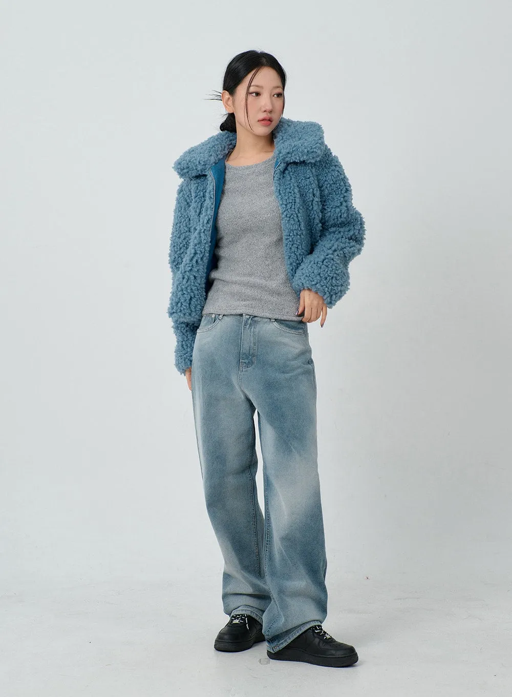 Faux Fur Cropped Jacket CJ304