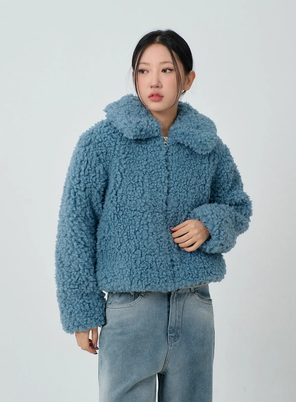 Faux Fur Cropped Jacket CJ304