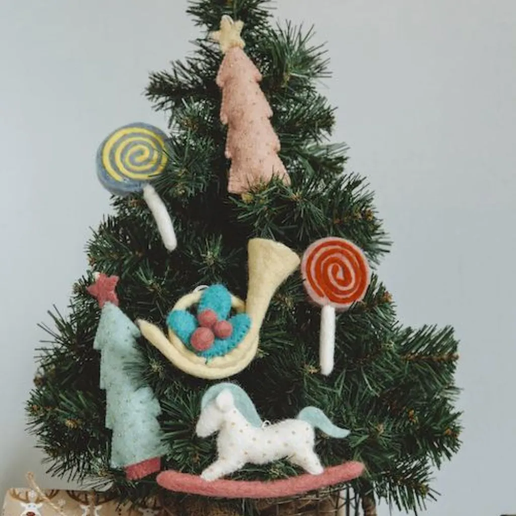 Felt Trumpet Ornament