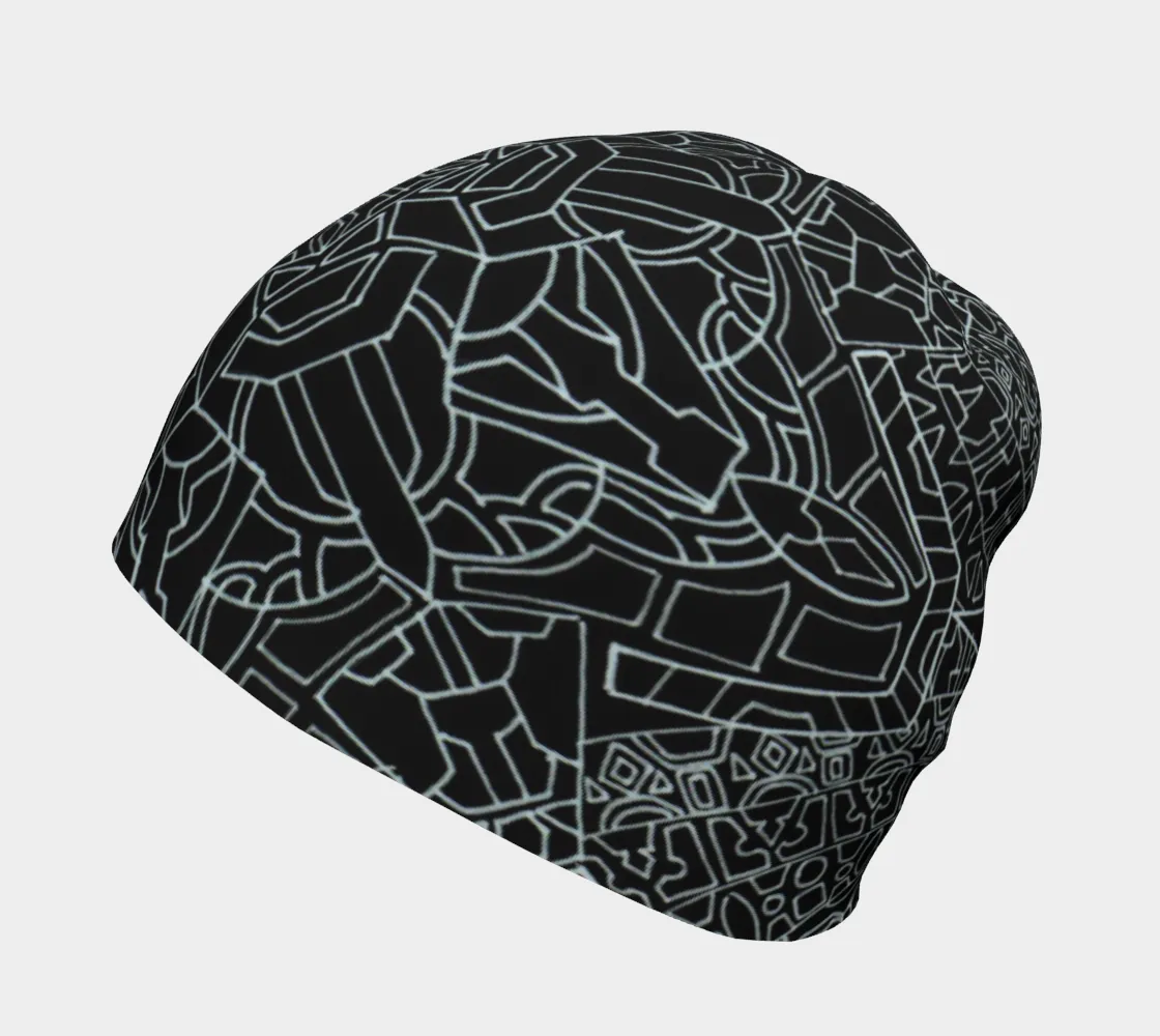 FLOWER BLOOM BLACK BEANIE | LACHLAN WARDLAW