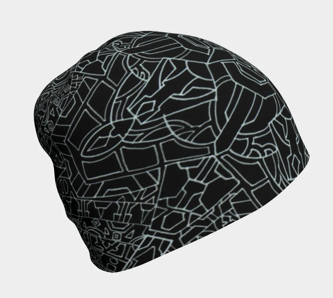 FLOWER BLOOM BLACK BEANIE | LACHLAN WARDLAW