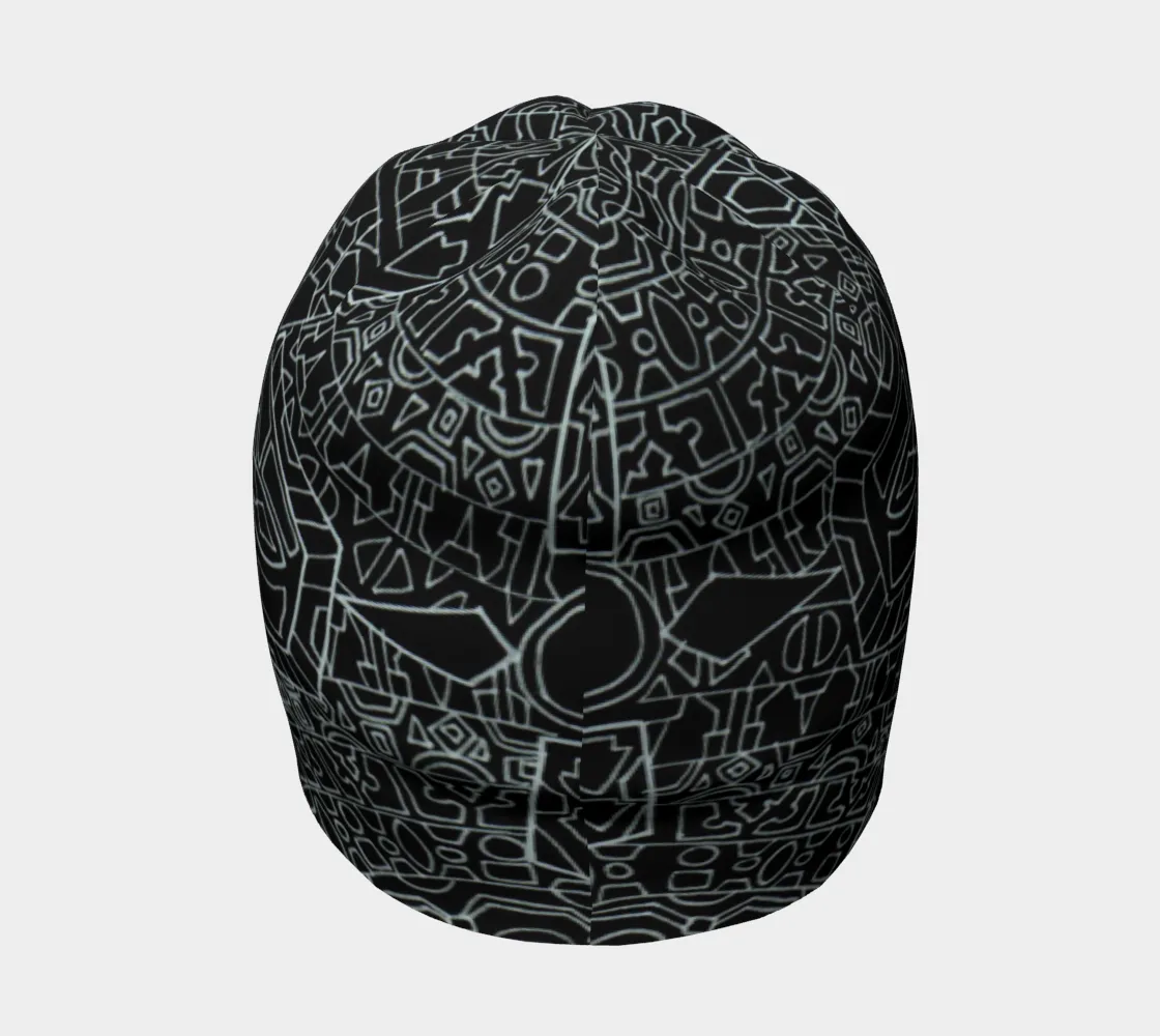 FLOWER BLOOM BLACK BEANIE | LACHLAN WARDLAW