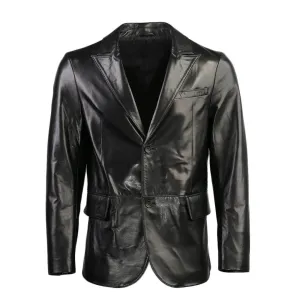 Gerard Mens 2 Button New Zealand Leather Blazer