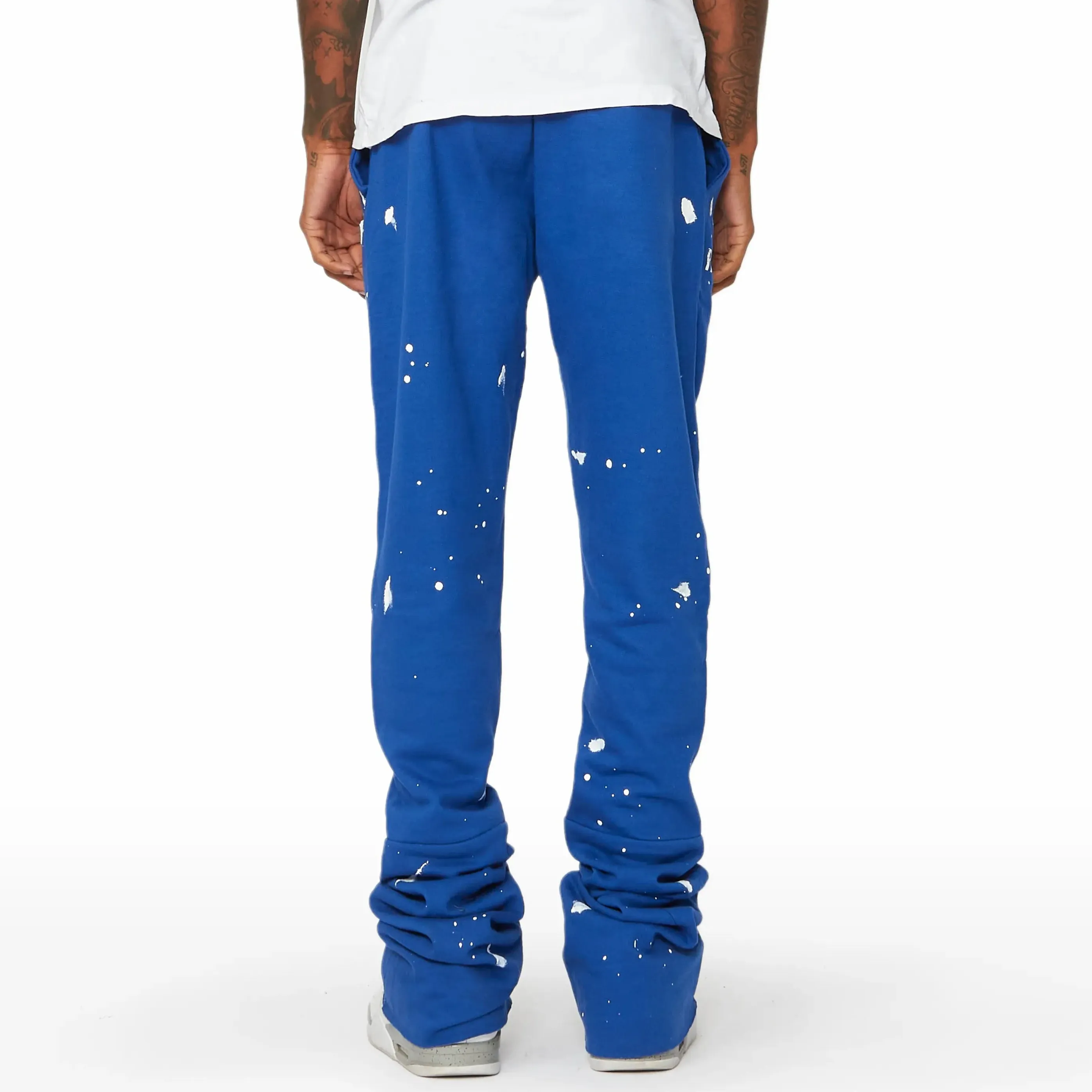 Goat Print Pocket Flared Trousers