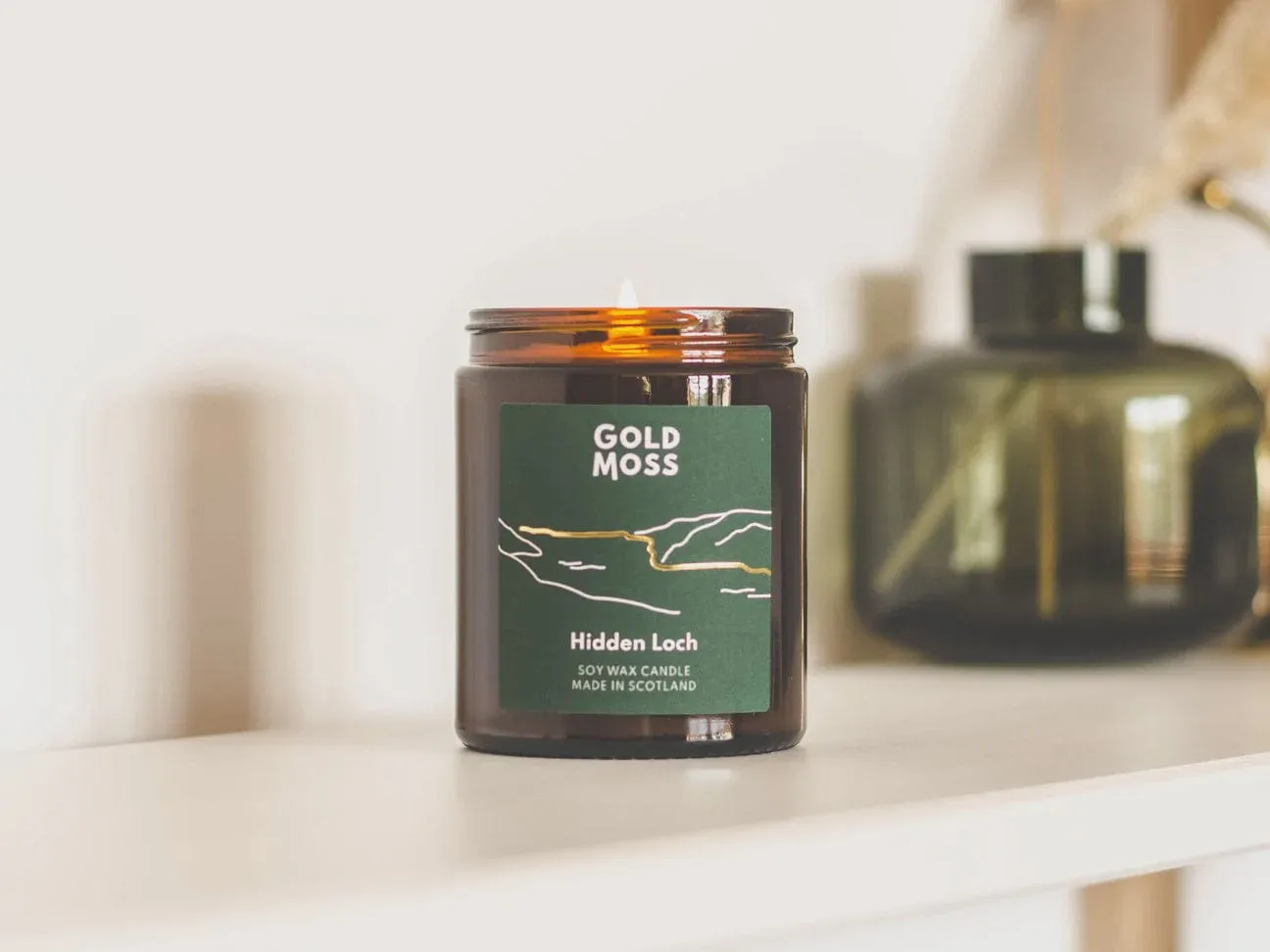 Gold Moss Hidden Loch Soy Wax Candle