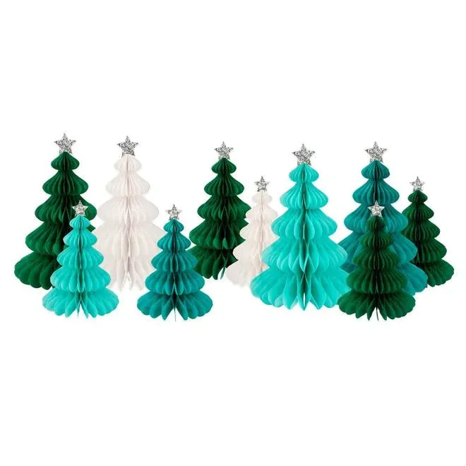 Green Honeycomb Tree Set