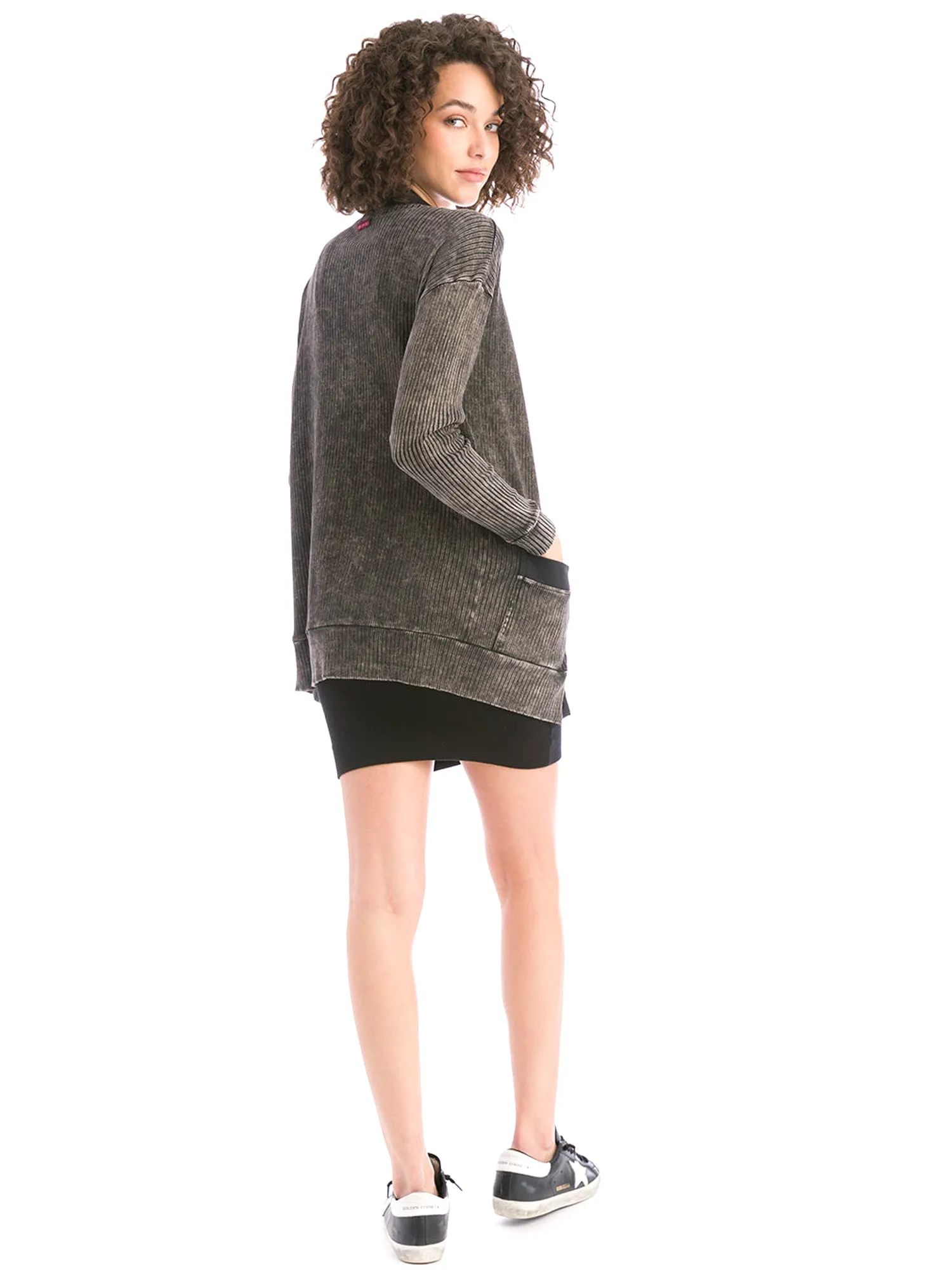 Hard Tail Wide Ribbed Oversized Cardigan (CMR-24)