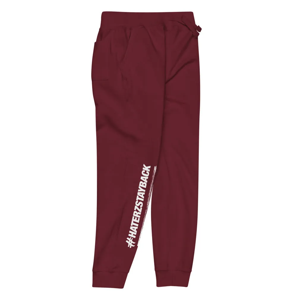 #HaterzStayBack Men's Sweatpants (Maron)