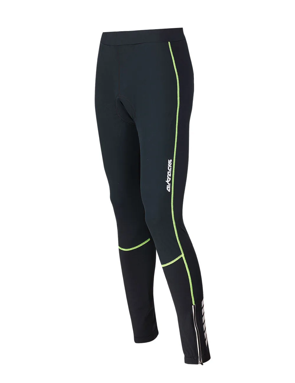 Herren Thermo Fahrradhose Lang Pro Schwarz-Neon Setprodukt