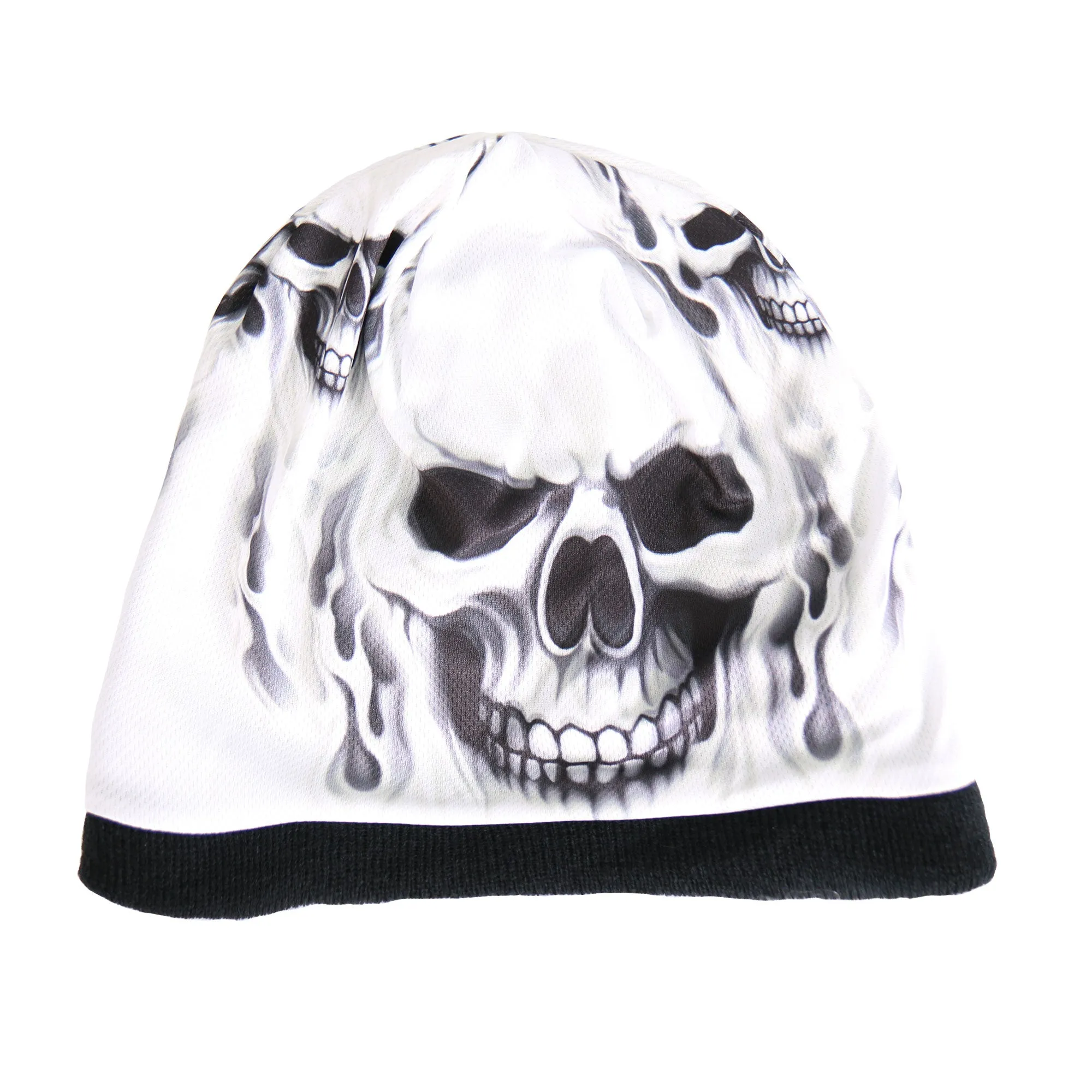 Hot Leathers KHC1001 Ghost Skull Sublimated Beanie