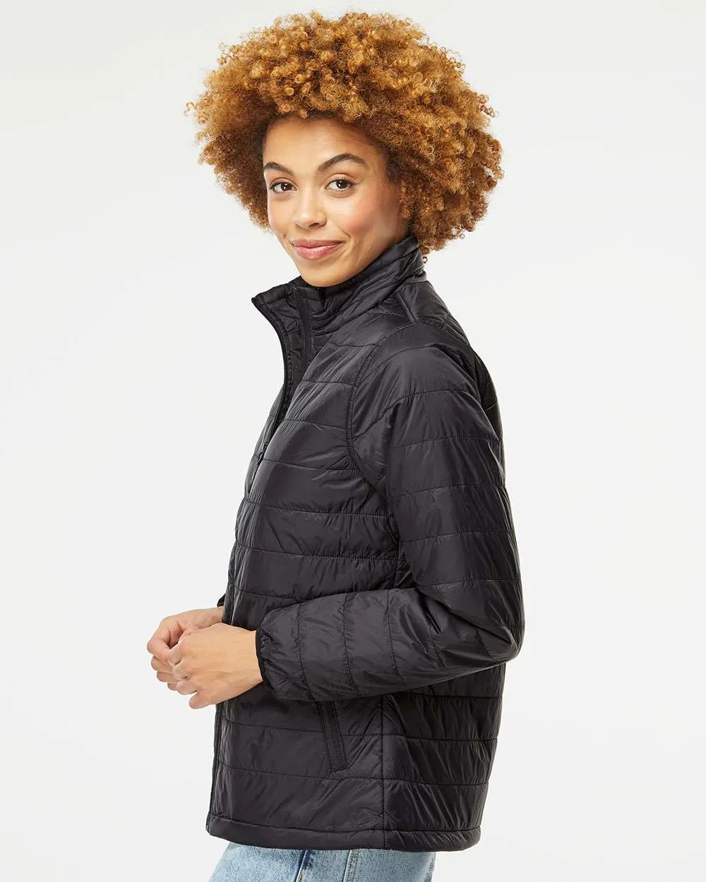 Independent Trading Co. Women's Puffer Jacket EXP200PFZ