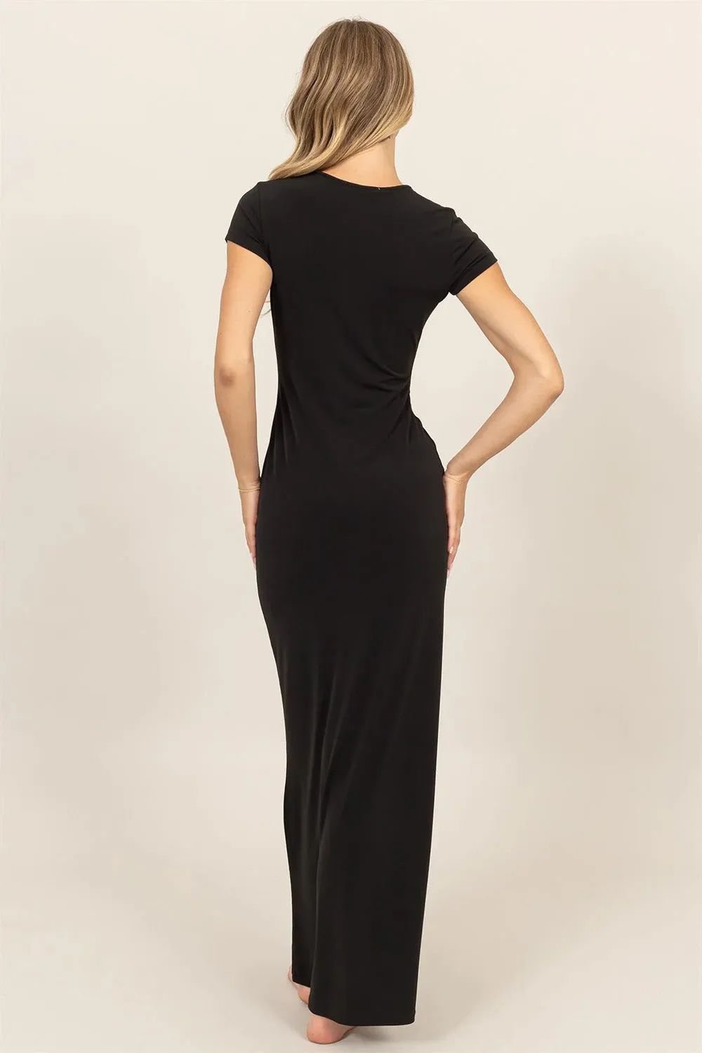 JERSEY SS BODYCON MAXI DRESS