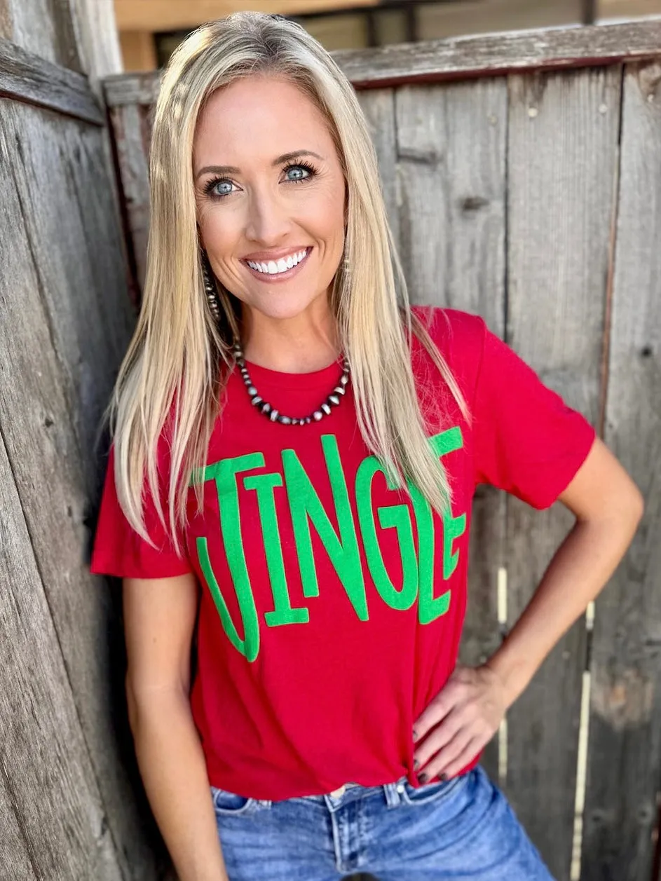 Jingle Puff Ink Tee by Texas True Threads