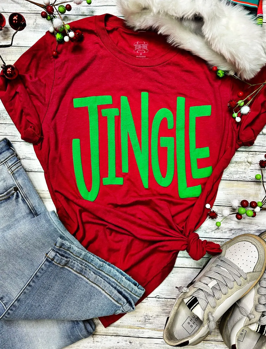 Jingle Puff Ink Tee by Texas True Threads