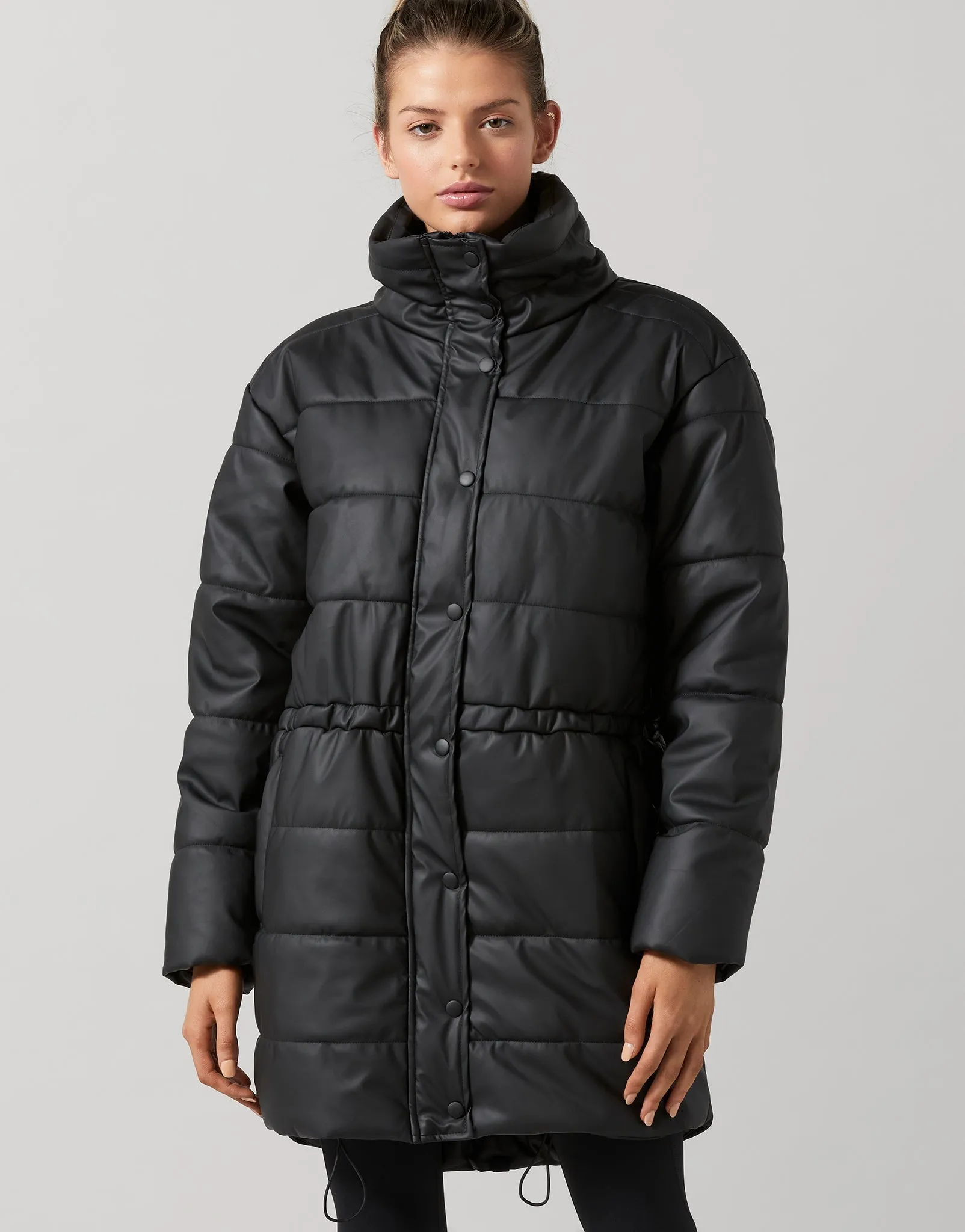 Jodie Puffer Jacket in Black