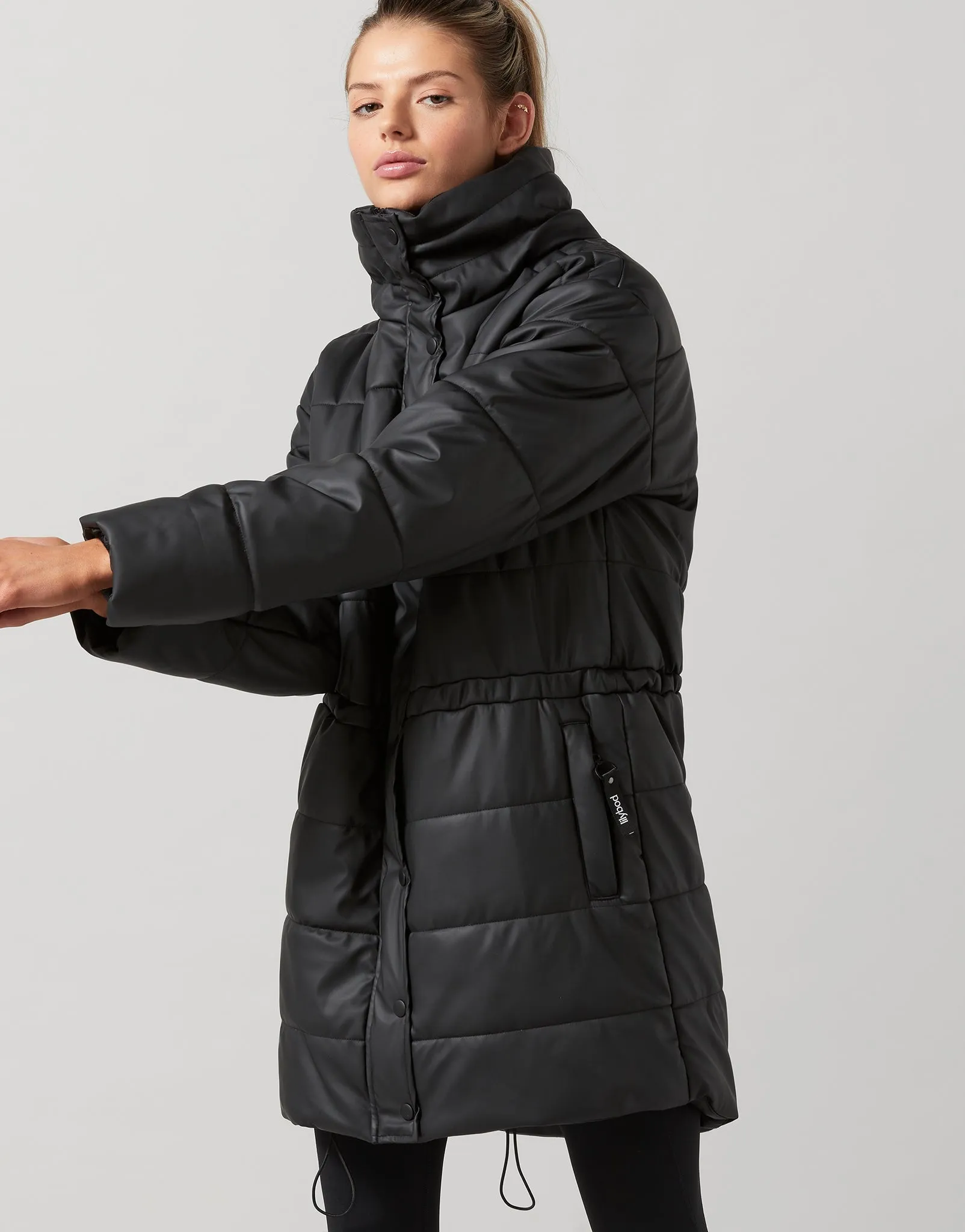 Jodie Puffer Jacket in Black