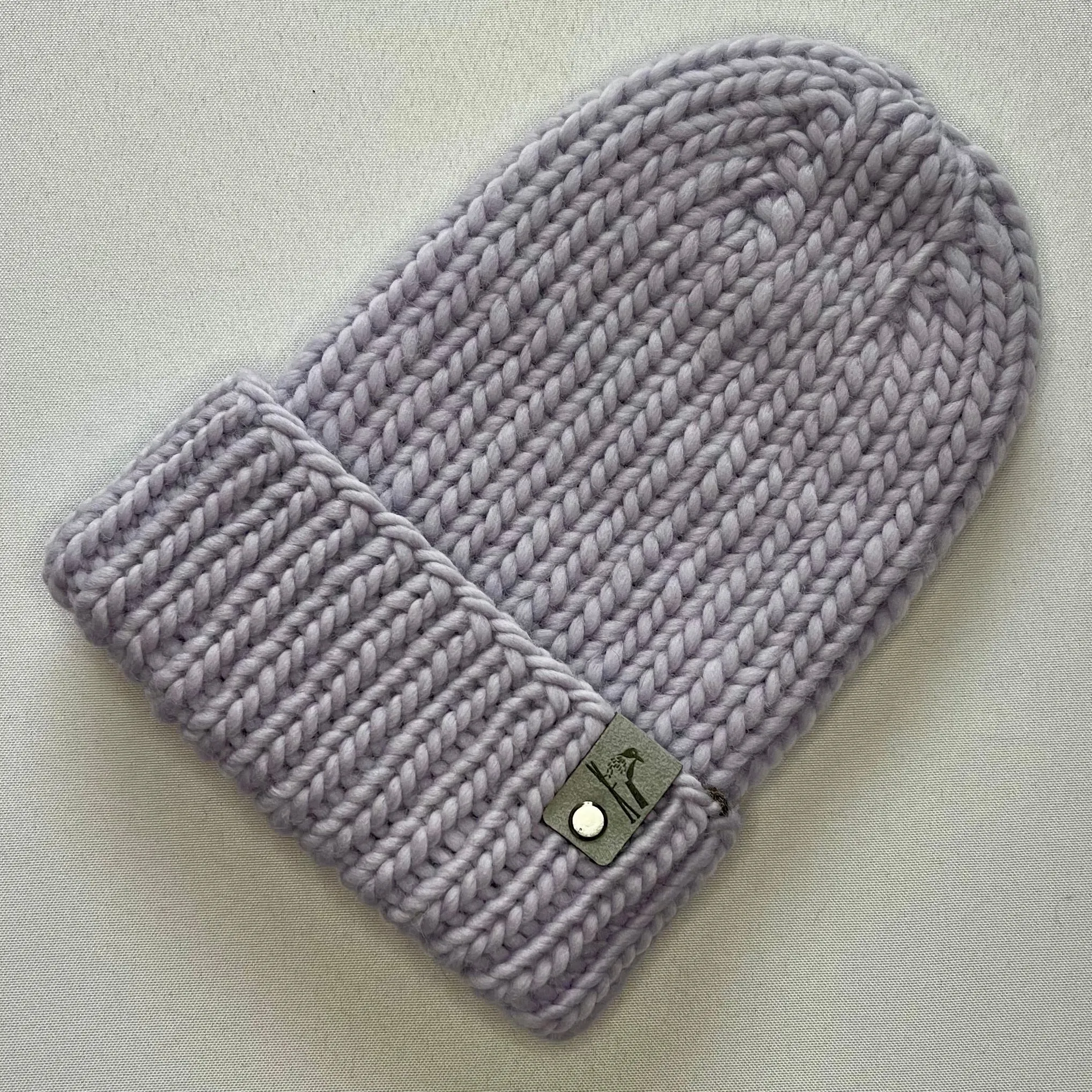 Lavender Peruvian Wool Knit Hat