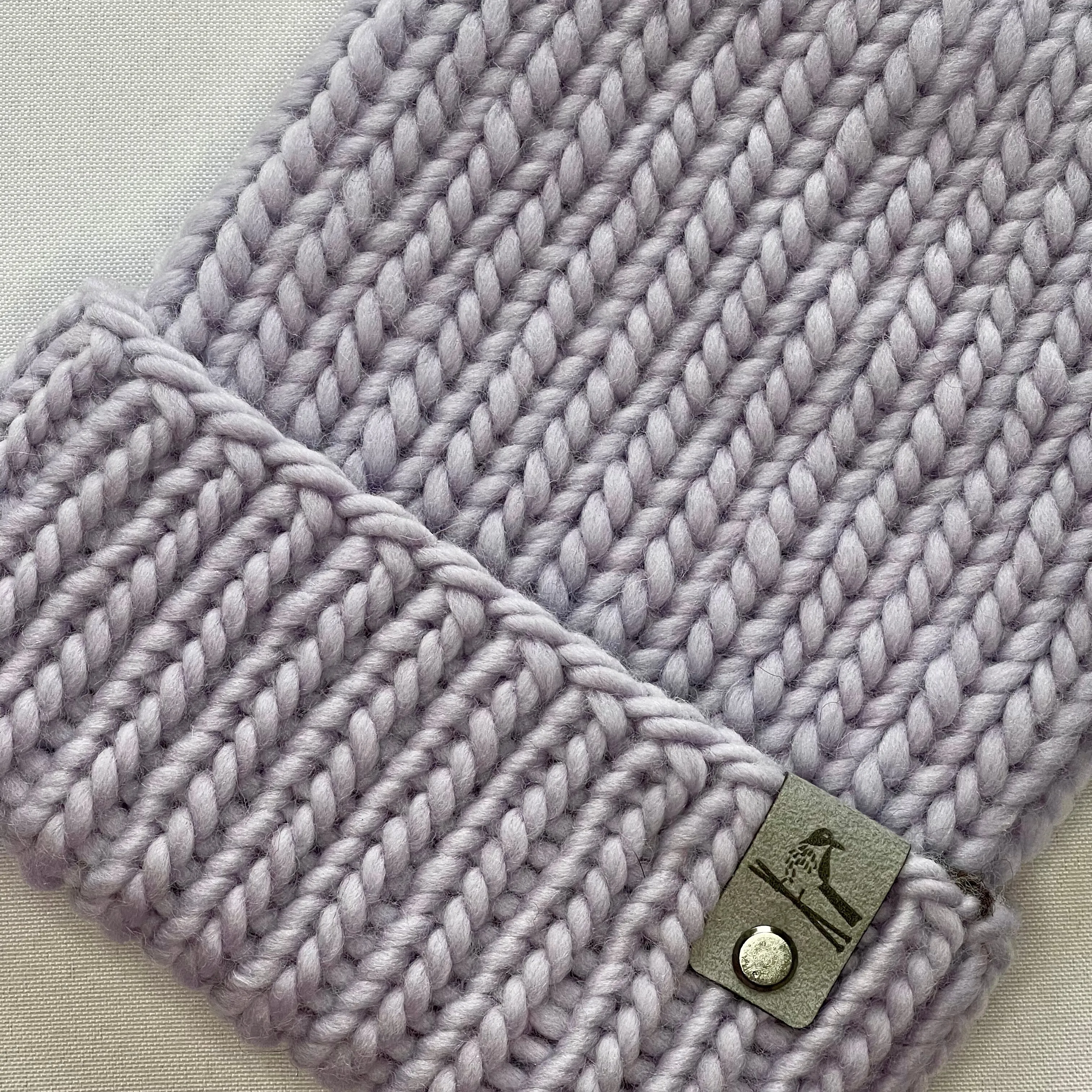 Lavender Peruvian Wool Knit Hat