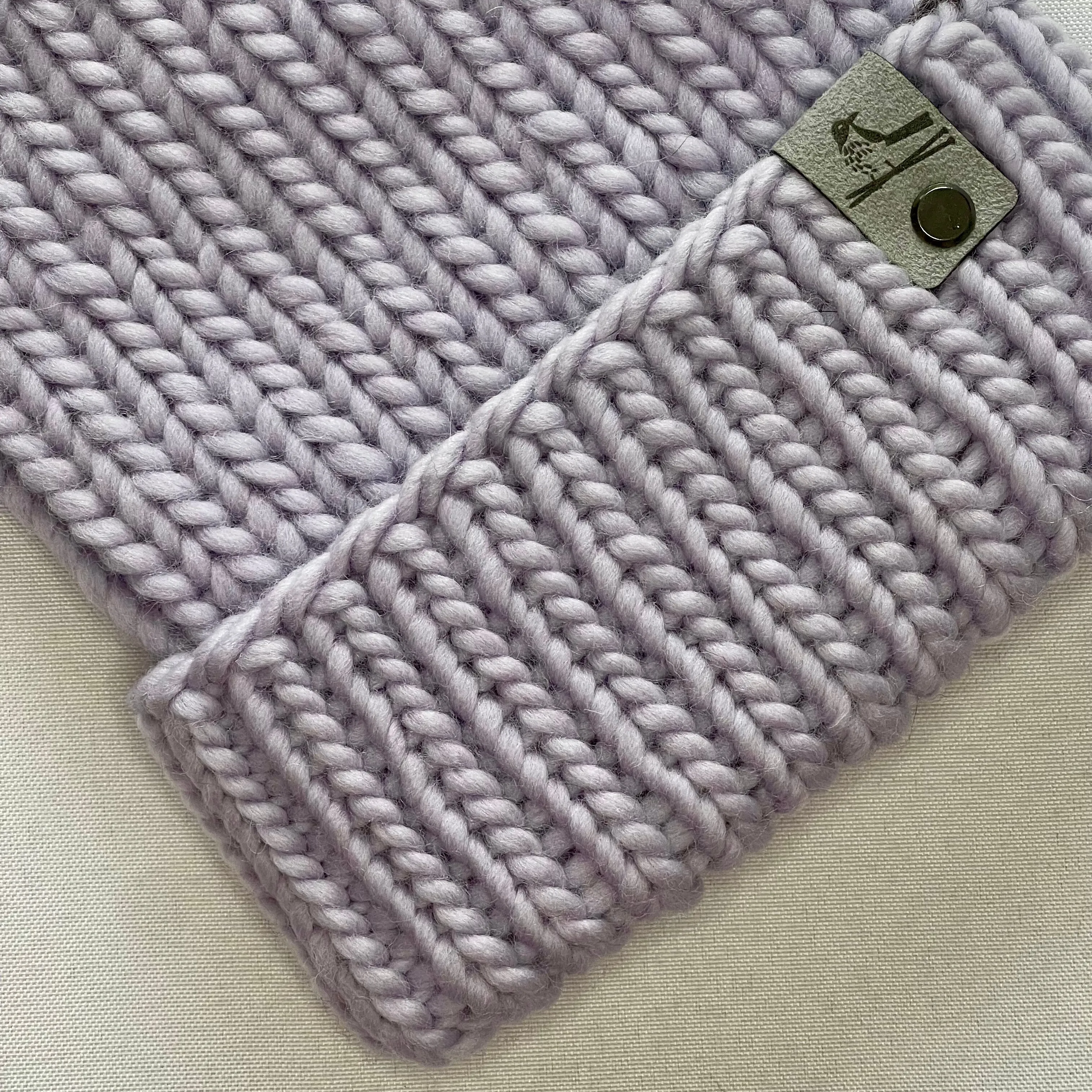 Lavender Peruvian Wool Knit Hat