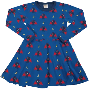 Maxomorra Bat Organic Cotton Long Sleeved Circle Dress