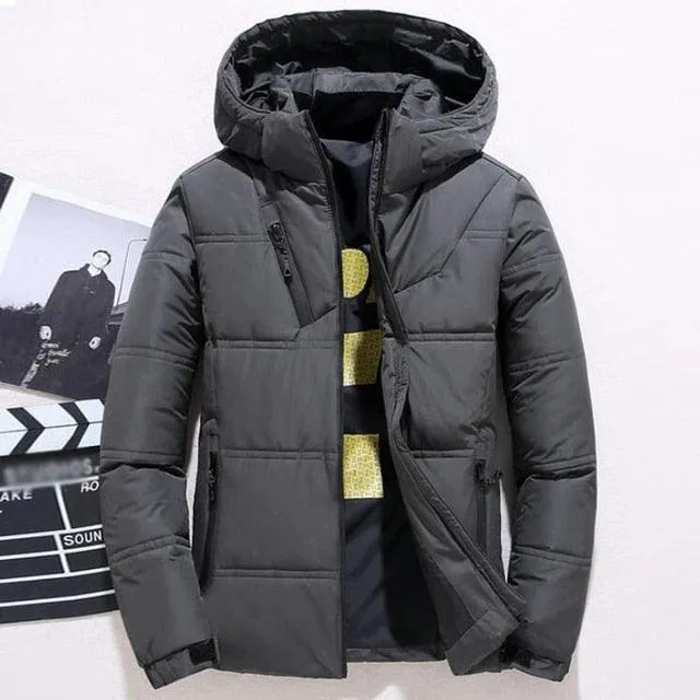 Men's -20 Degree Winter Down Warm Hooded Thick Snow Parka