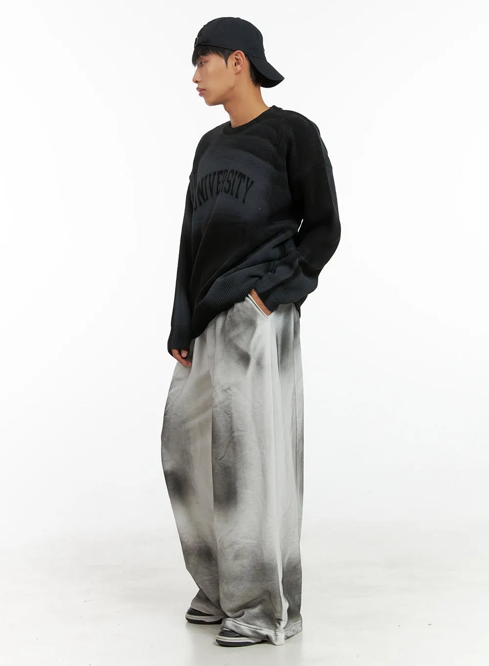 Men's Chic Washed Sweatpants IS419