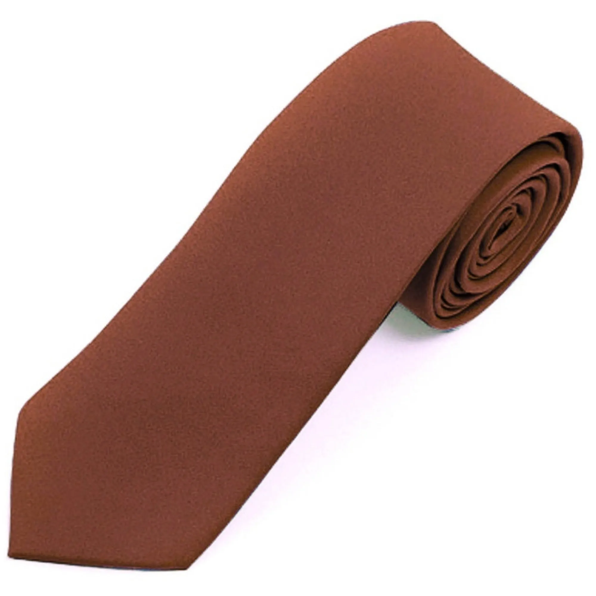 Men's Solid Color 2 Inch Wide And 57 Inch Long Slim Neckties