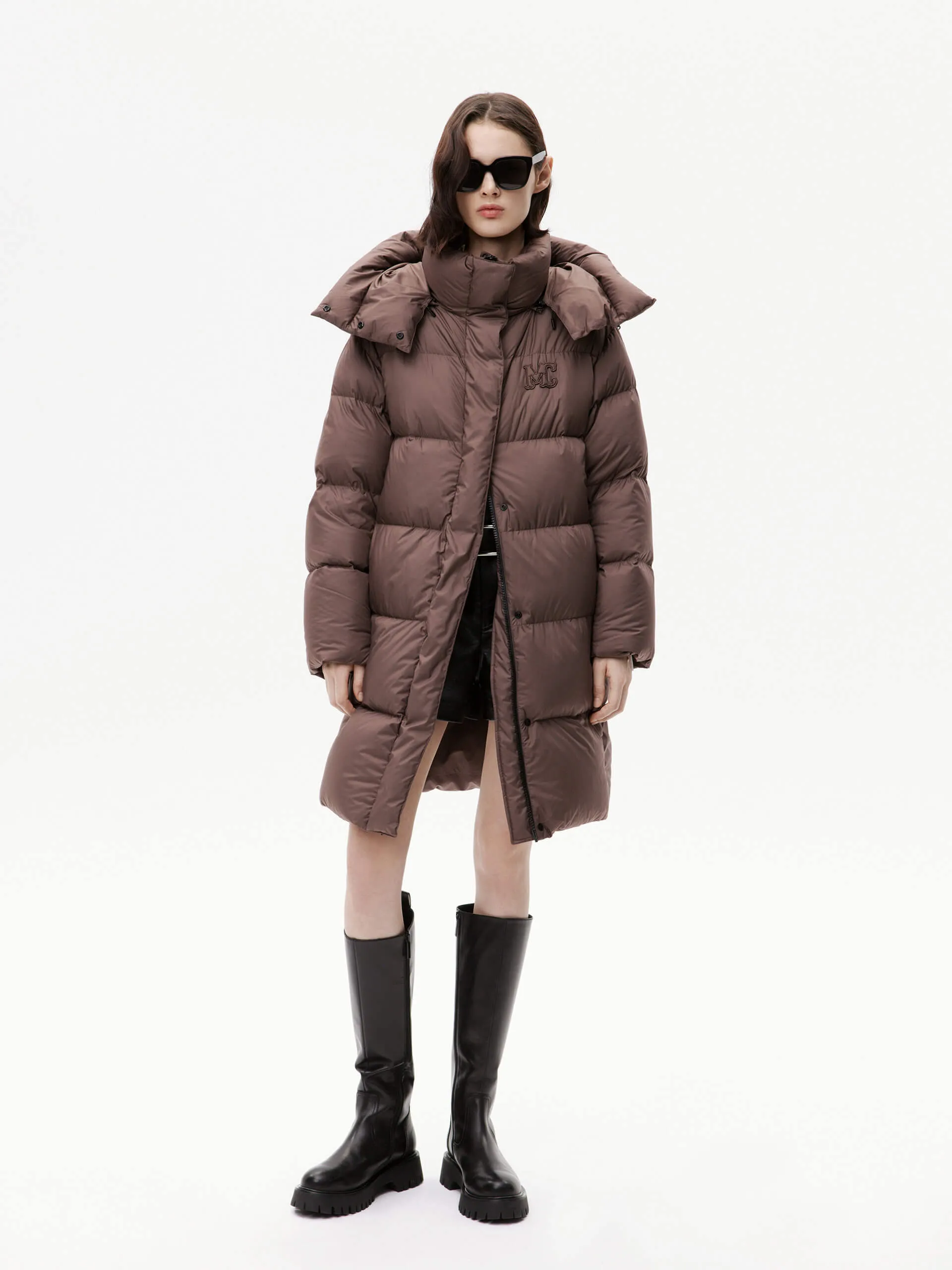 Midi Length Down Puffer Coat