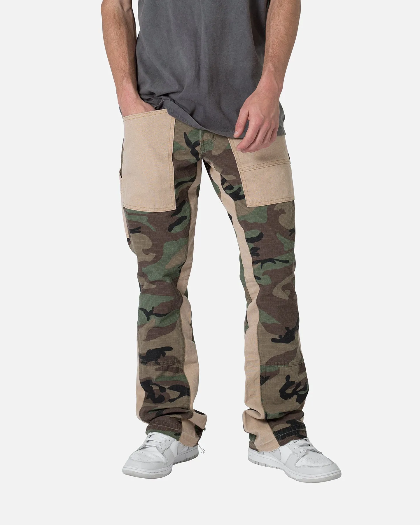 MNML Painter Flare Denim Jeans Camo