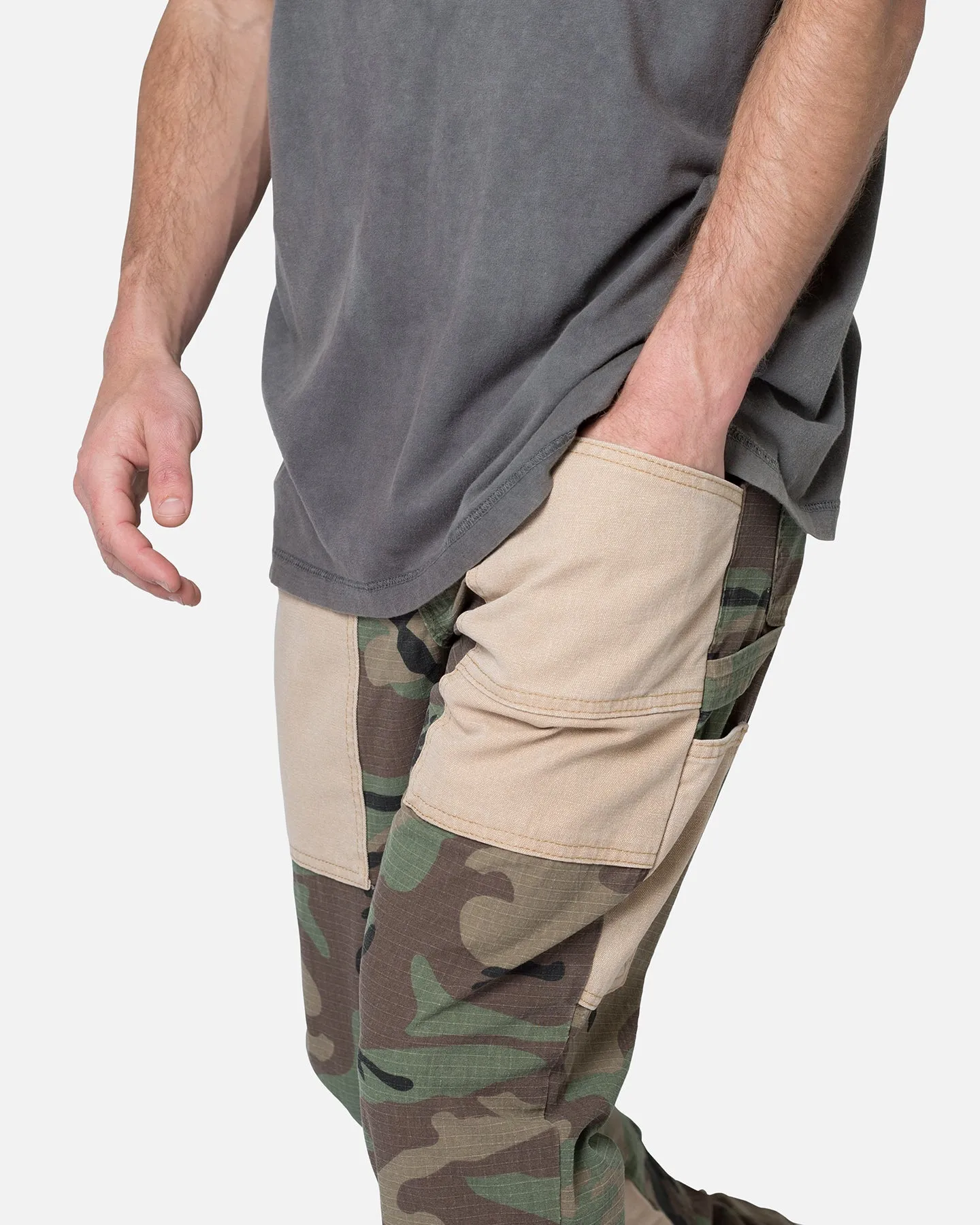 MNML Painter Flare Denim Jeans Camo