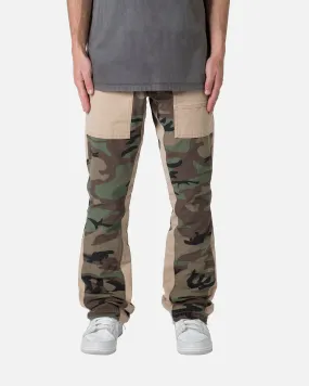 MNML Painter Flare Denim Jeans Camo