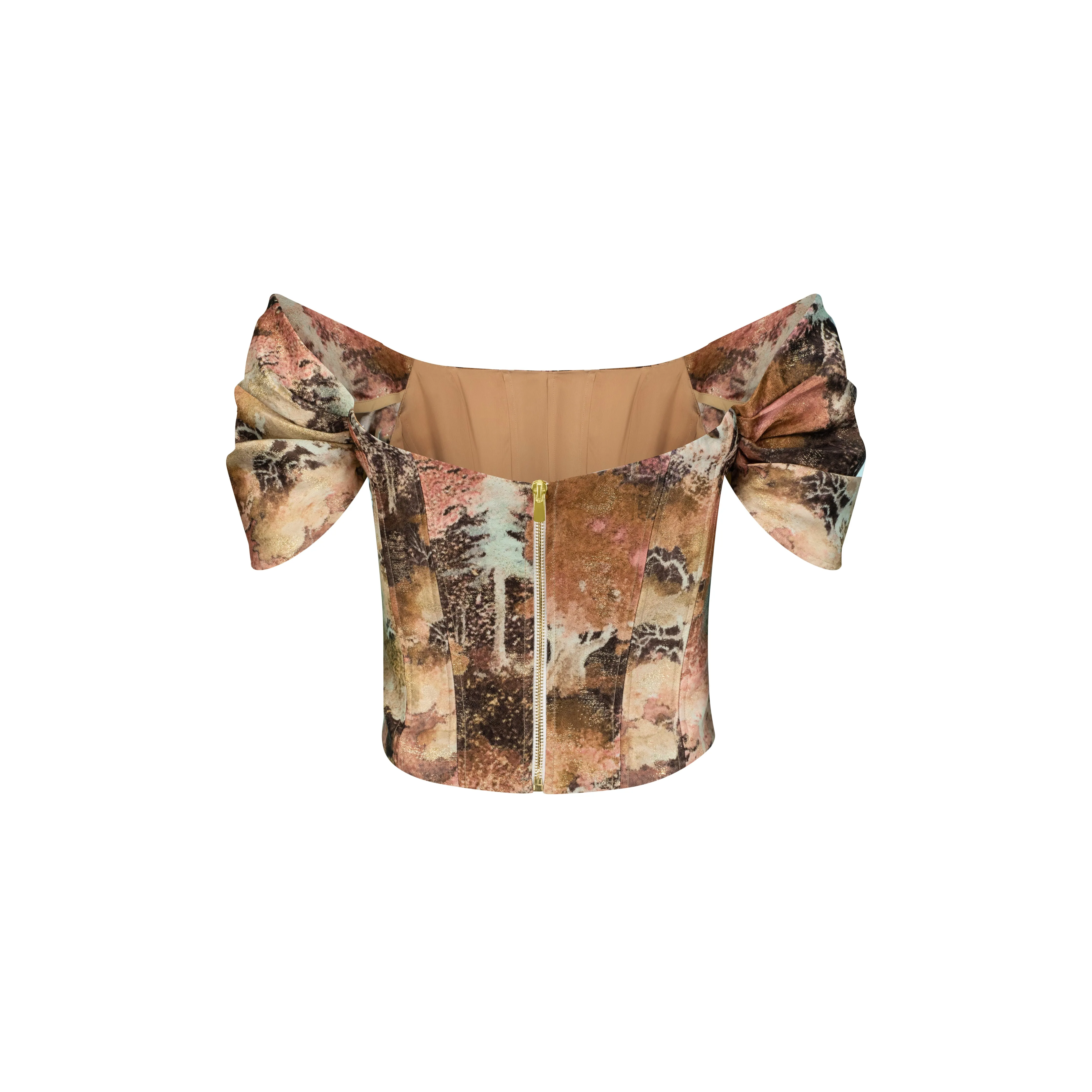 Mocha Marvel Women's Off-Shoulder Blouse