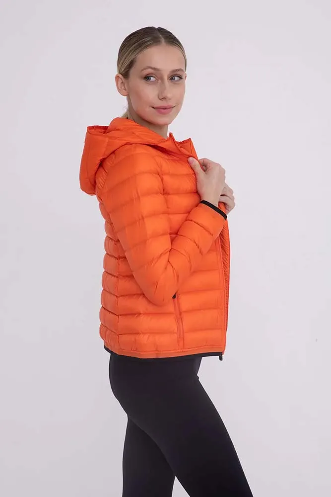 Mono B Padded Puffer Jacket with Hood