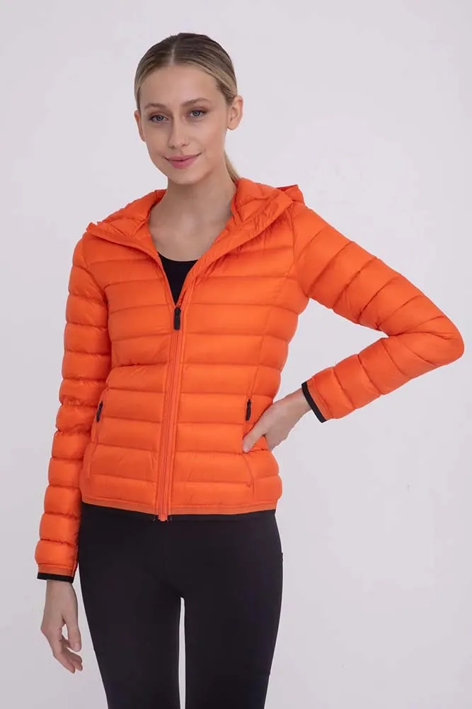 Mono B Padded Puffer Jacket with Hood