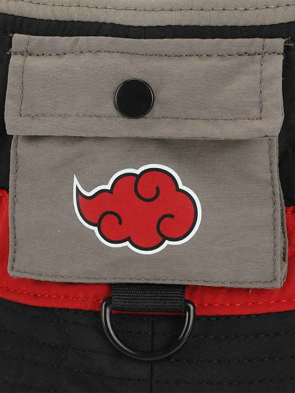 Naruto Akatsuki Water Resistant Bucket Hat with Side Pocket