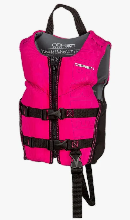 O'Brien Child Flex V-Back Life Jacket - Pink