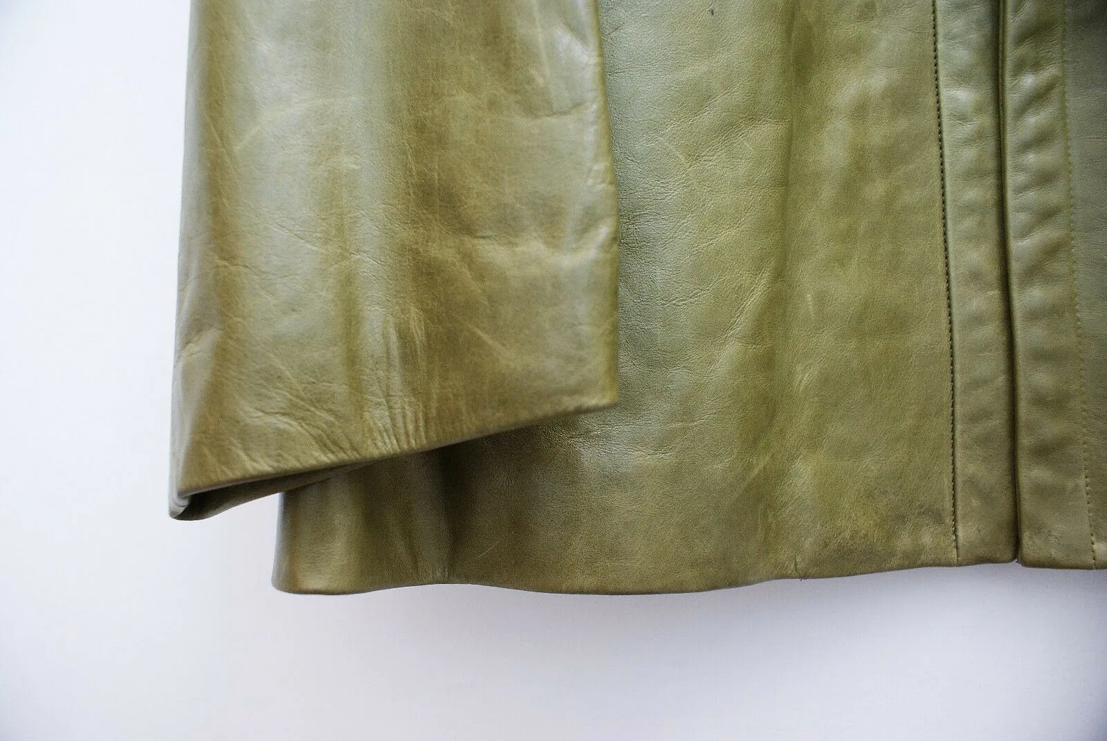 Olive Green Leather Jacket