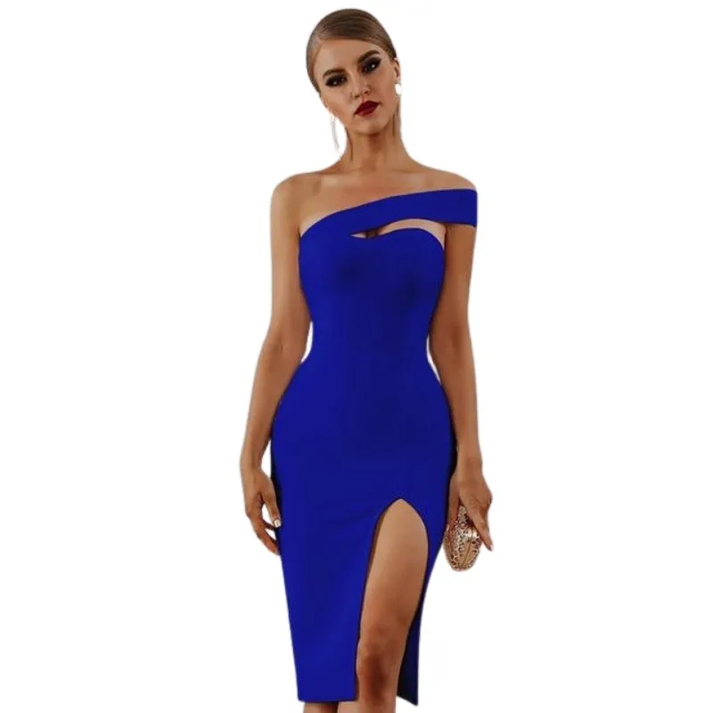 One-shoulder Bandage Bodycon Dress