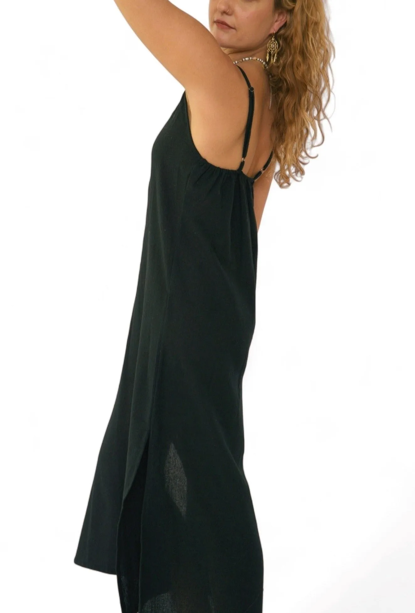 Organic Cotton Black Dress