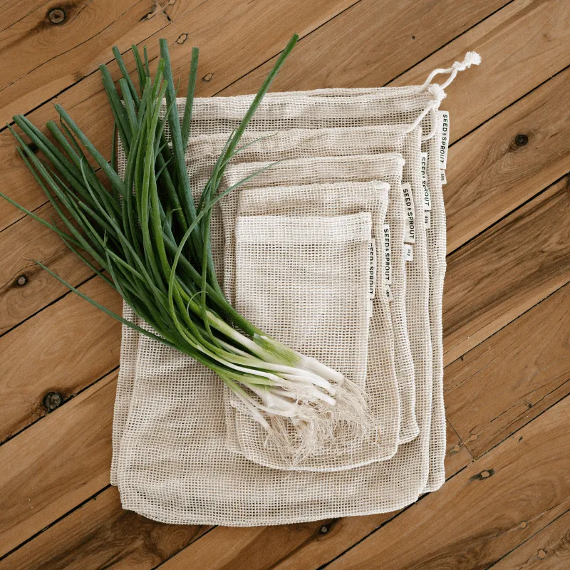 Organic Mesh Produce Bag - Set of 5