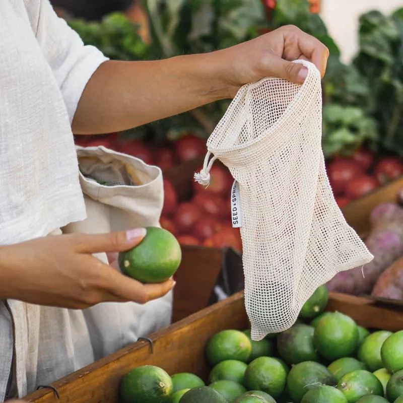 Organic Mesh Produce Bag - Set of 5