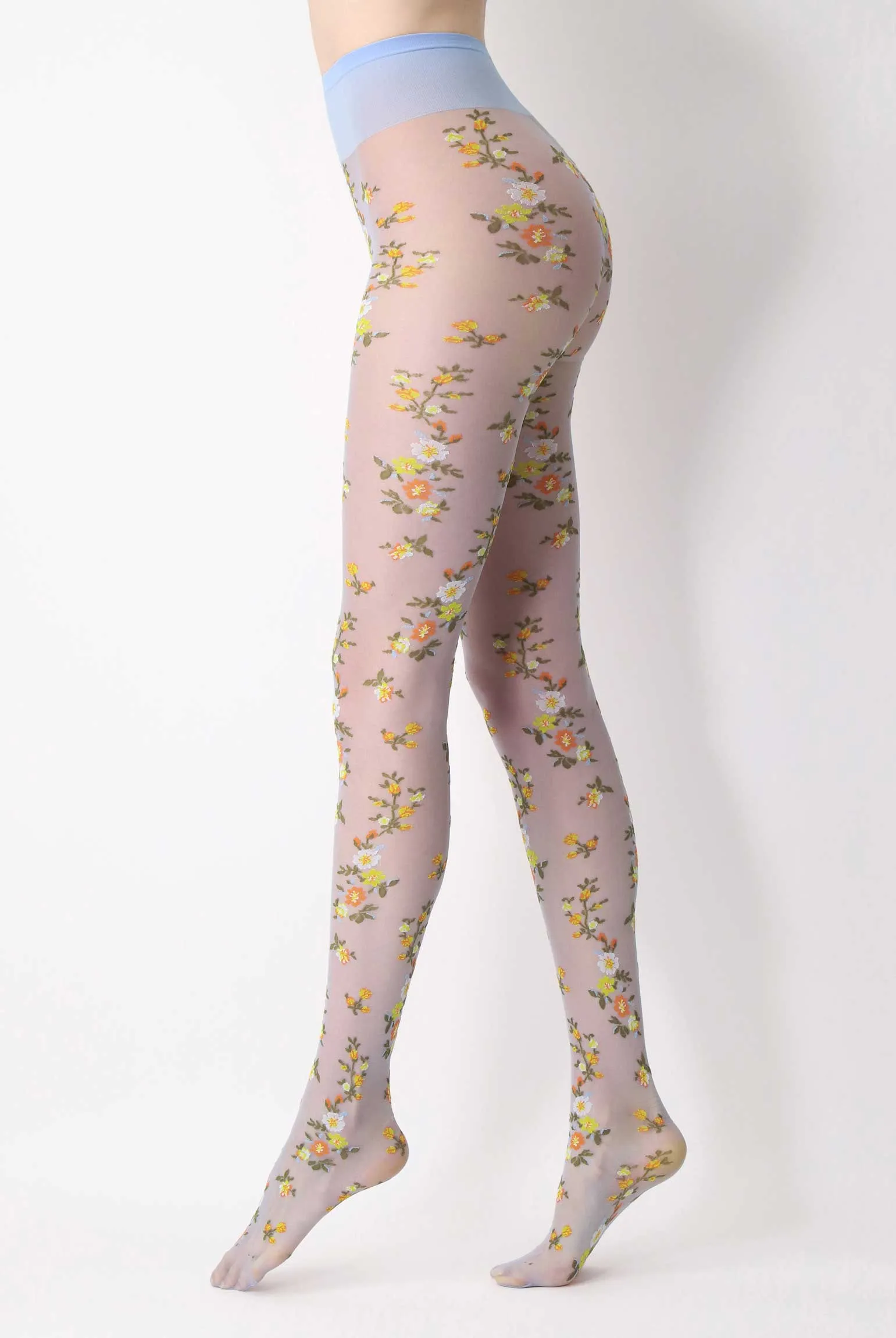 Oroblu Floral Embroidery Sheer Tights