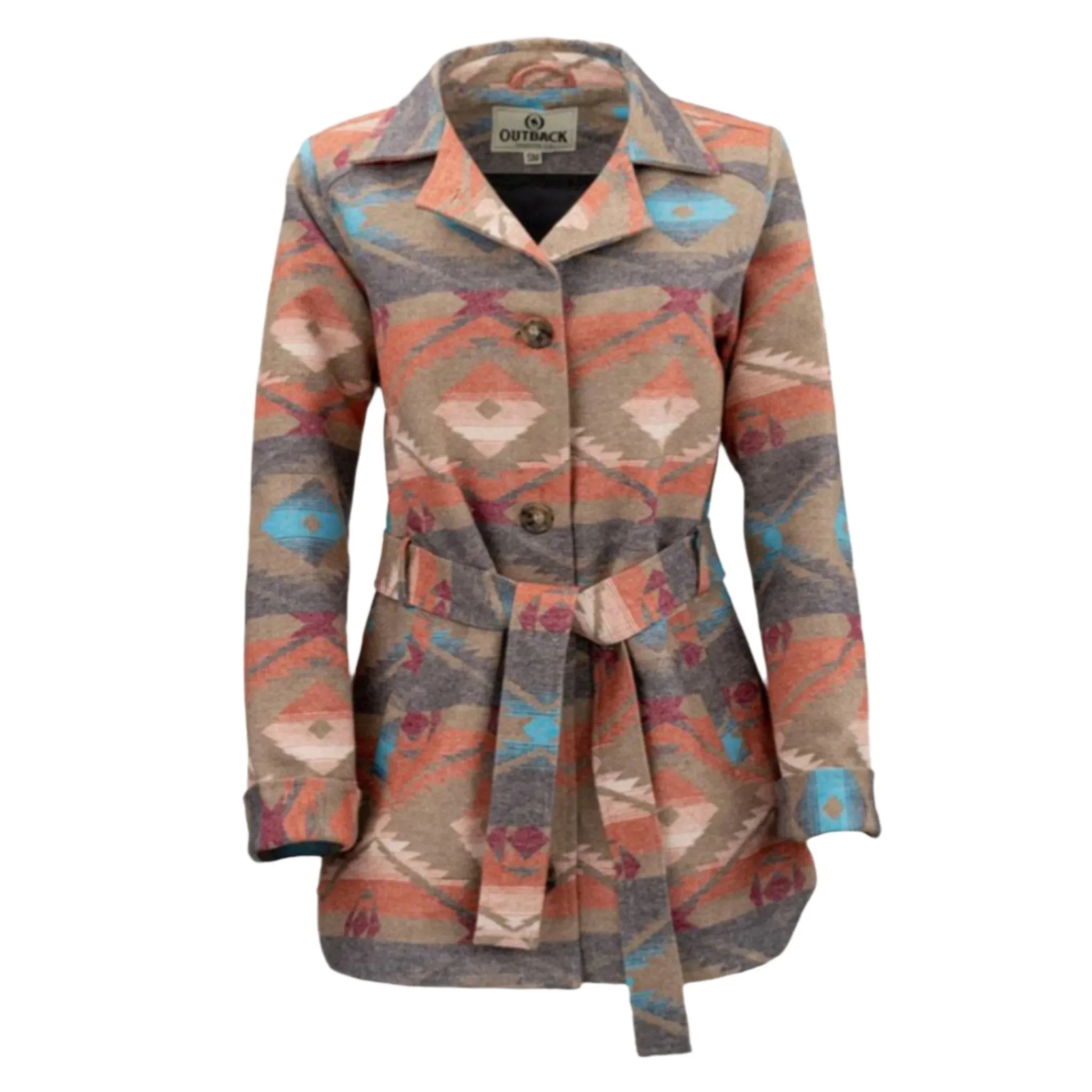 Outback Women's Rust Aztec Vara Coat