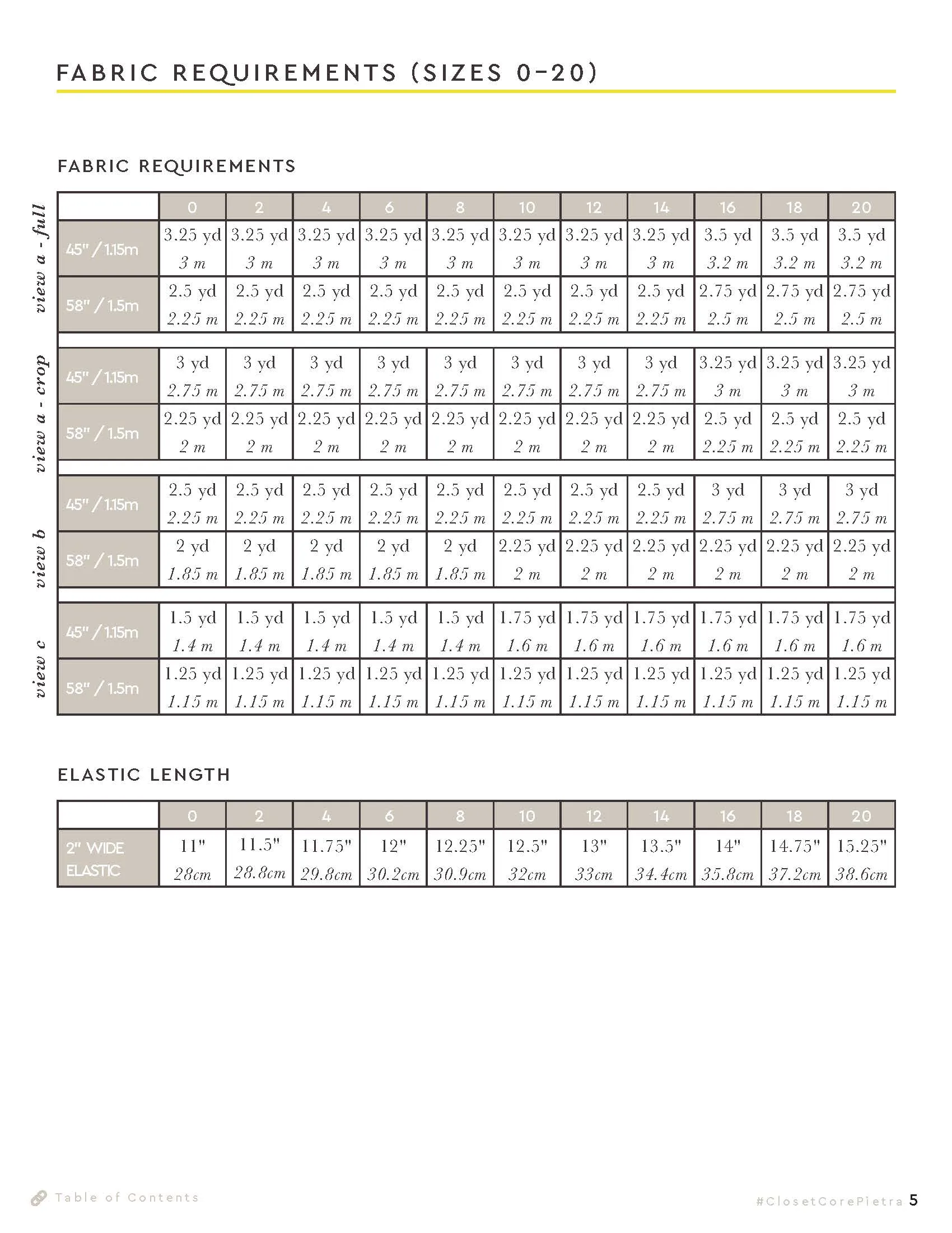 Pietra Pants & Shorts Pattern